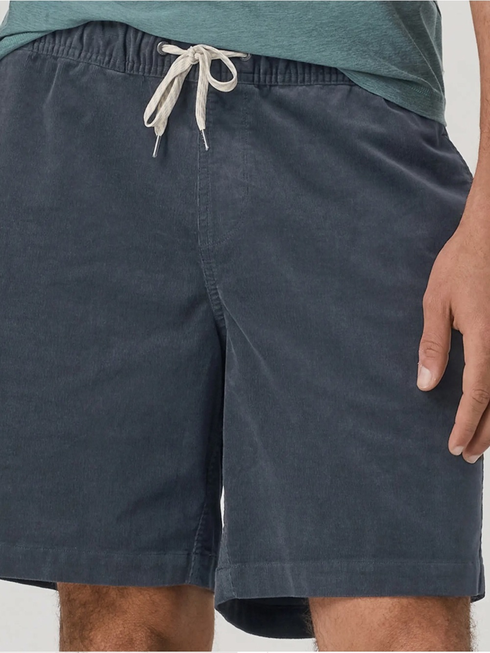 Vuori Men’s corduroy  drawstring Shorts - Charcoal with drawstring
